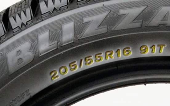 Tyre Configuration Numbers Meaning