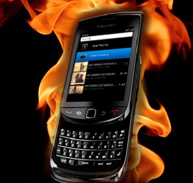 Blackberry Phones Getting Too Hot