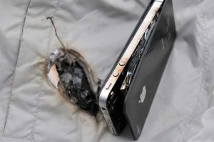 iphone explodes while charging