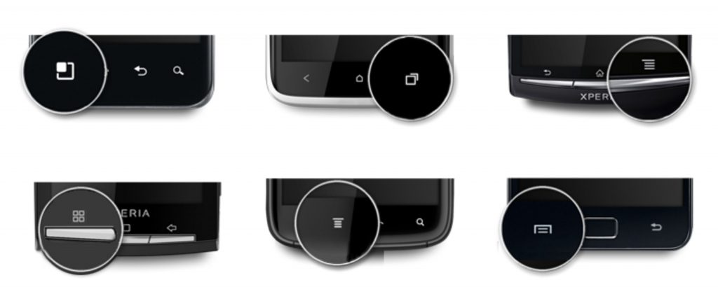 Android Menu Buttons