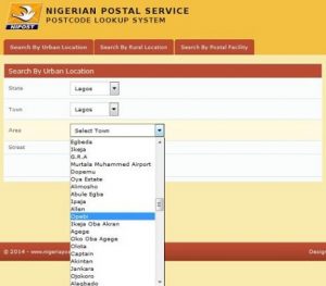 Search Nigerian Postal Codes