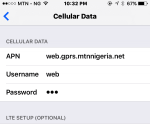 Manual Internet Settings & APN of Etisalat, Glo, MTN, Airtel