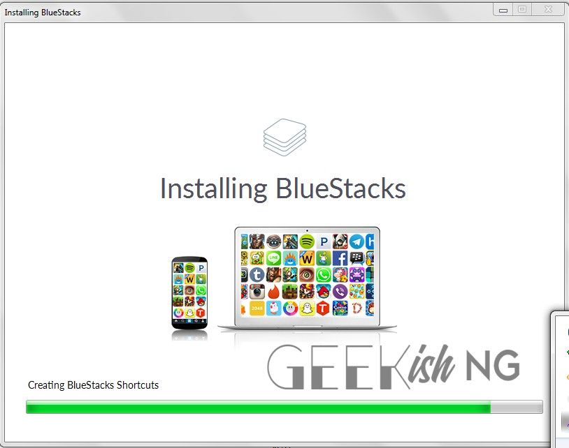 BlueStacks Installation Progress