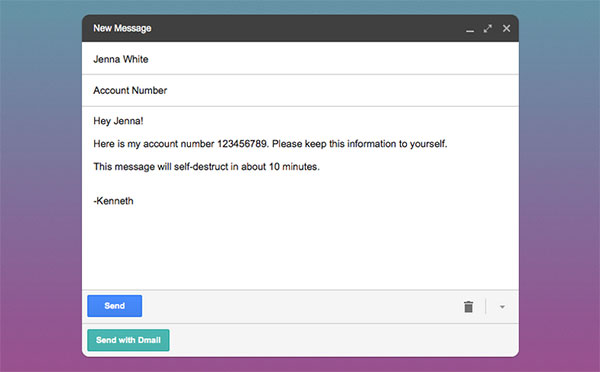 Dmail Chrome Extension to Revoke or Destroy Email Sent