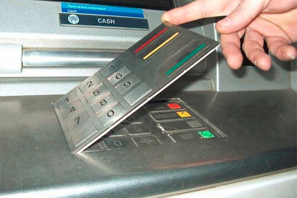 fake ATM keypad