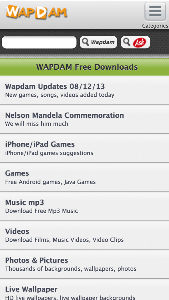 Wapdam : Download MP3 Music, Videos, Movies, Themes for Phones